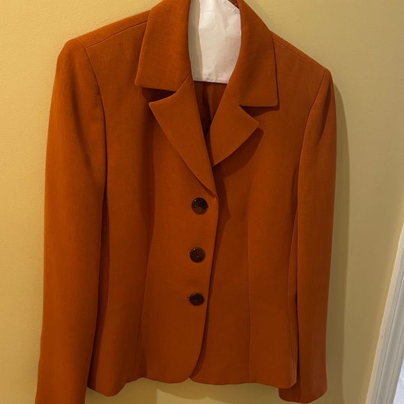 Kasper Jackets & Blazers - Kasper Women's Bold Orange Blazer